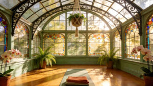 How to Transform a Sunroom into a Home Gym or Yoga Studio